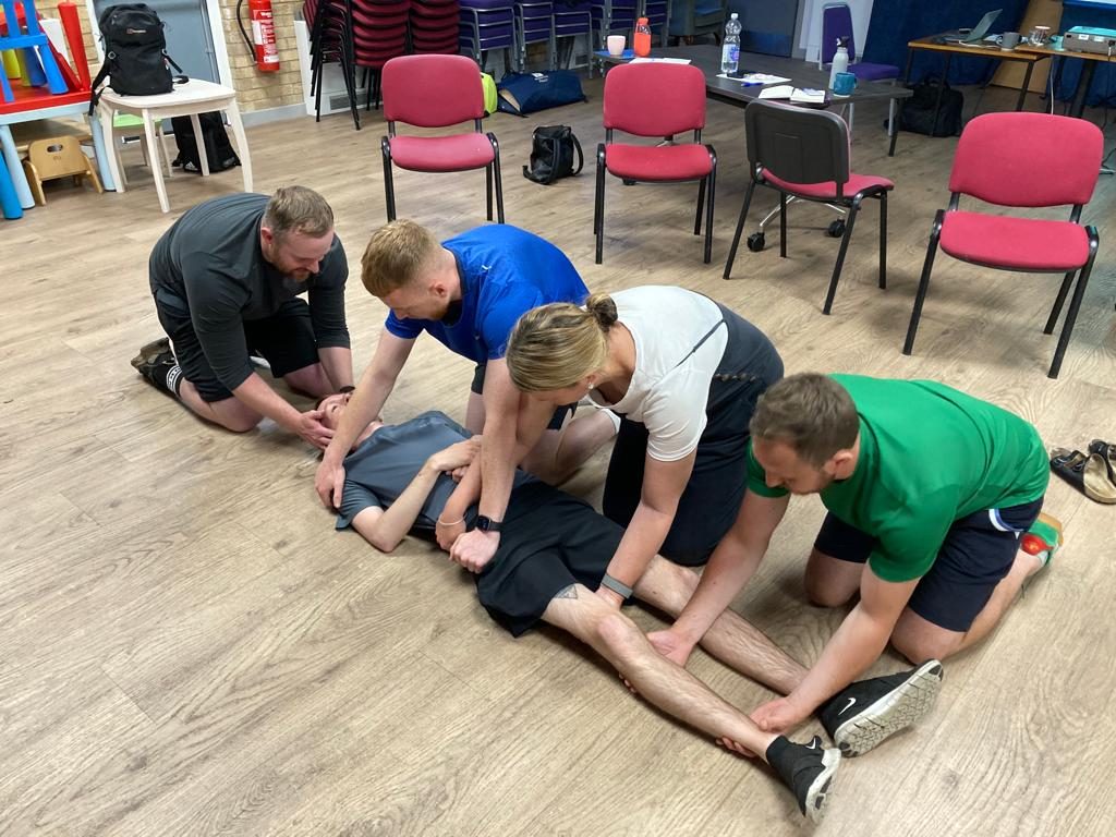 First aid training in progress in Manchester